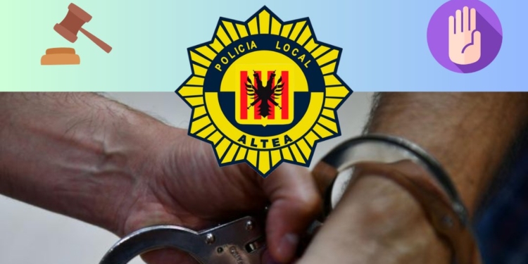 Col·laboració Policial: Detingut Presumpte Agressor de Violència de Gènere a Altea