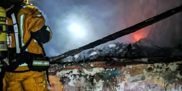 Incendi en Casa Rural en Pla de Castell, Altea