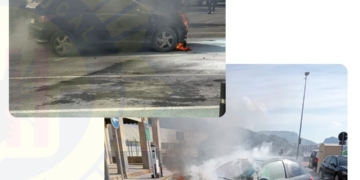 Ràpida i eficaç intervenció de la policia local d’Altea per contenir un incendi de vehicle