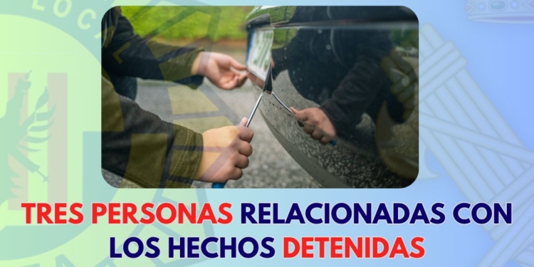 Recuperació d’un vehicle robat i la detenció de tres individus