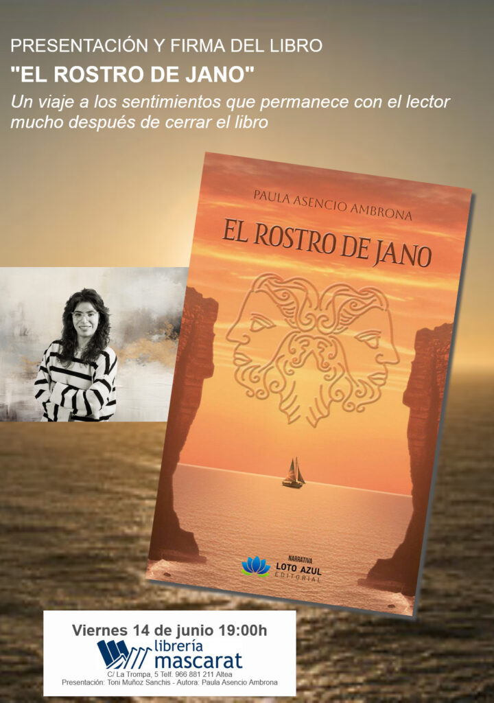 Presentació del Nou Llibre “El rostro de Jano” a la Llibreria Mascarat d’Altea Presentació del Nou Llibre “El rostro de Jano” a la Llibreria Mascarat d’Altea