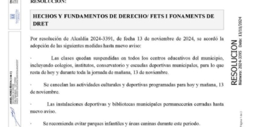 S’alcen les restriccions per la DANA a Altea