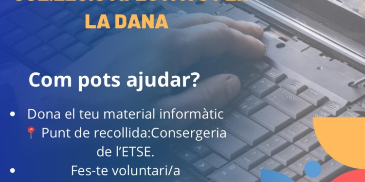Altea Comboi s’uneix a la campanya solidària de l’ETSE – Universitat de València, per als col·legis afectats per la DANA