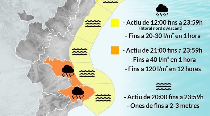 ALERTA ESPECIAL ANTE LA PREVISIÓN DE FUERTES LLUVIAS