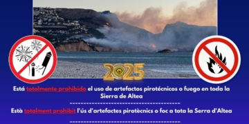 Policia Local d’Altea recorda la prohibició d’artefactes pirotècnics a la Serra d’Altea per evitar incendis Policia Local d’Altea recorda la prohibició d’artefactes pirotècnics a la Serra d’Altea per evitar incendis