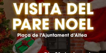 El Pare Noel visita Altea per a portar la màgia del Nadal