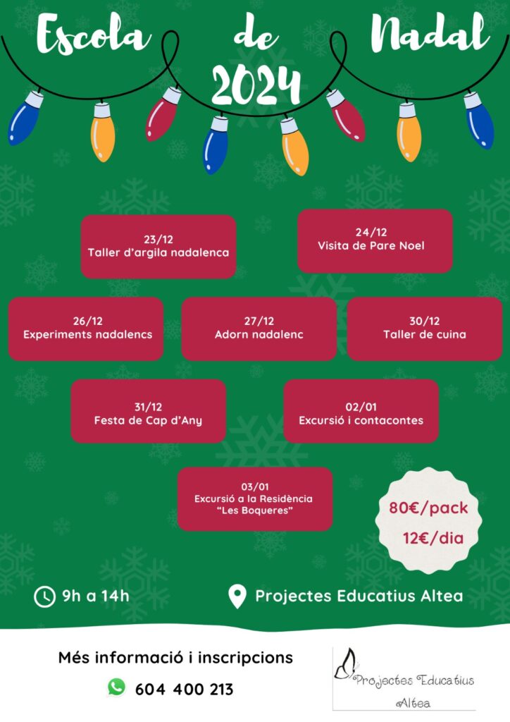 Torna l’Escola de Nadal: Solució per a Conciliar i Aprendre Torna l’Escola de Nadal: Solució per a Conciliar i Aprendre
