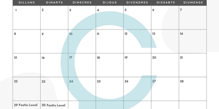 Calendari Laboral Altea 2025