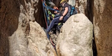 Rescaten un senderista enriscat al barranc de l’Estret del Mascarat