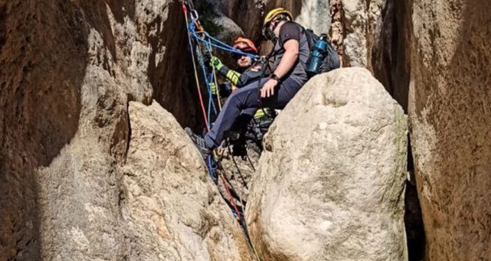 Rescaten un senderista enriscat al barranc de l’Estret del Mascarat