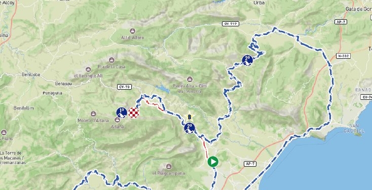 Tall de la N-332 a Altea demà dijous per la Volta a La Comunitat Valenciana – VCV 2025