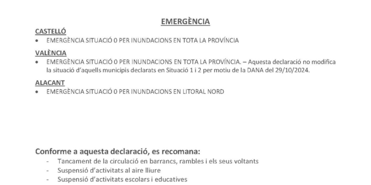📢 AVÍS DE L’AJUNTAMENT D’ALTEA – Suspensió de classes