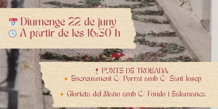 Decora el Barri del Fornet per Corpus Christi 2025 Decora el Barri del Fornet per Corpus Christi 2025