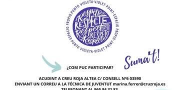 Es busquen voluntaris: Punts Violeta a Altea per unes festes lliures d’agressions sexuals