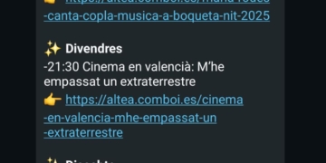Resum setmanal automàtic de l’agenda alteana per WhatsApp: així funciona comboi.es/quefer