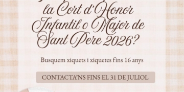 La Comissió de Sant Pere 2026 busca dames i damos per a les festes