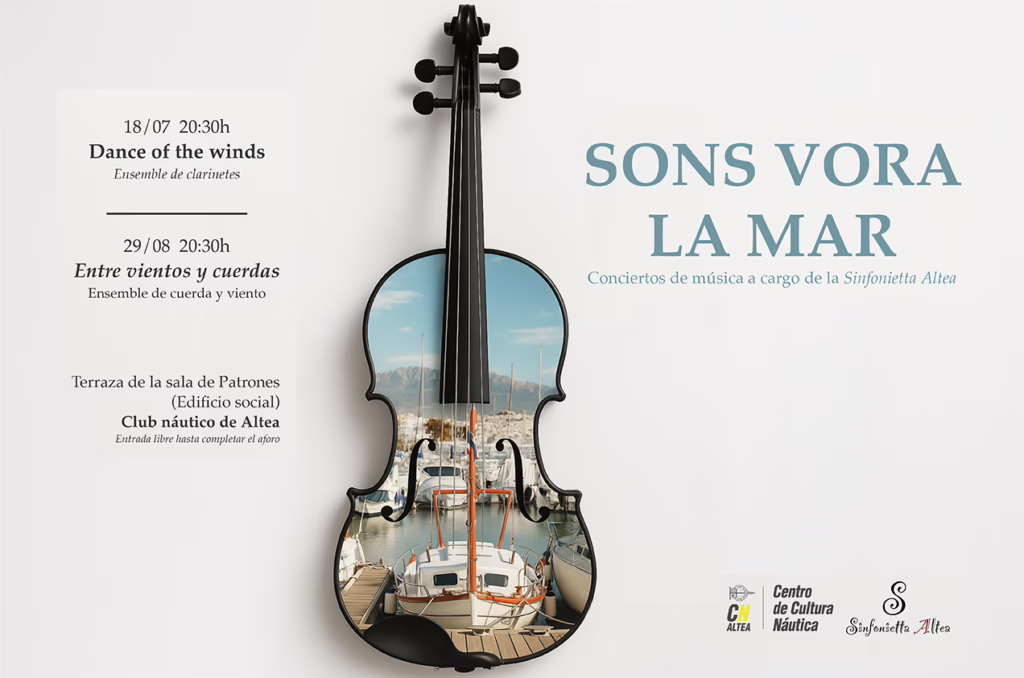 La Sinfonietta Altea torna al Club Nàutic amb el cicle “Sons vora la mar”