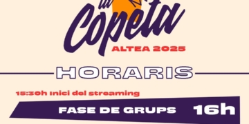 Horaris per a La Copeta 2025: bàsquet, música, streaming i premis al Palau d’Esports d’Altea