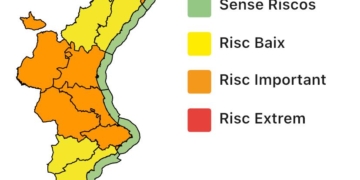 Alerta taronja en Altea per pluges i tempestes dilluns i dimarts