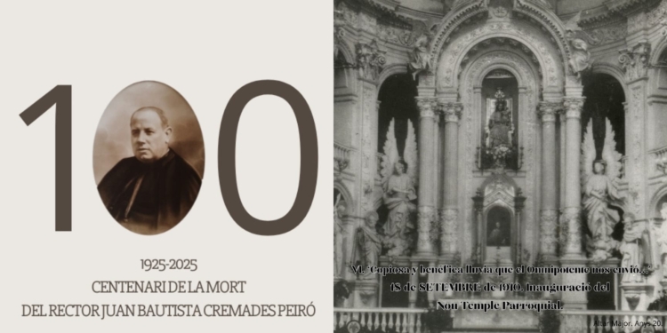 VI. ‘Copiosa y benéfica lluvia que el Omnipotente nos envió…’ 18 de SETEMBRE de 1910. Inauguració del Nou Temple Parroquial.