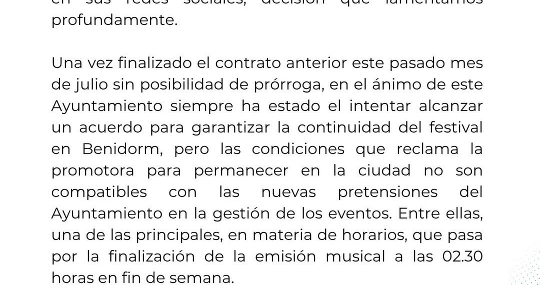 El Low Festival deixa Benidorm després de 15 anys i buscarà nova ciutat per a l’edició de 2026 El Low Festival deixa Benidorm després de 15 anys i buscarà nova ciutat per a l’edició de 2026