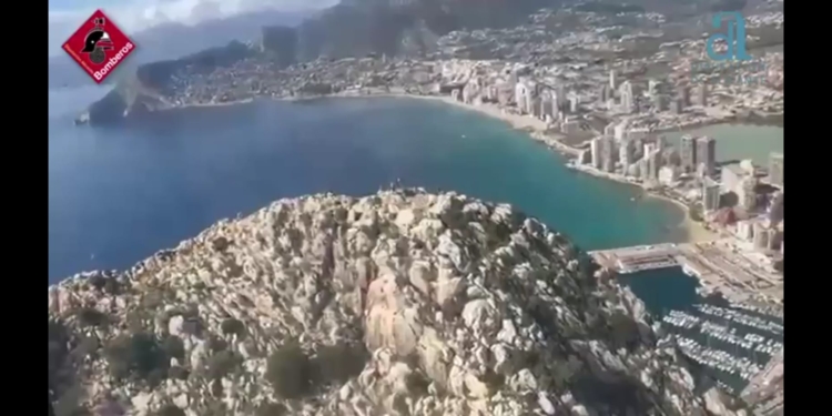 [video] Rescatada una jove de 24 anys després d’una caiguda prop del cim del Penyal d’Ifac