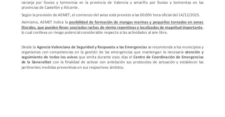 Avís especial per pluges intenses i fortes tempestes Avís especial per pluges intenses i fortes tempestes