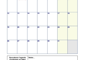 Altea Comboi publica el calendari laboral 2026 imprimible amb tots els festius de l’any Altea Comboi publica el calendari laboral 2026 imprimible amb tots els festius de l’any