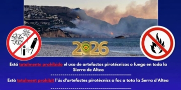 Policia Local d’Altea recorda la prohibició d’artefactes pirotècnics a la Serra d’Altea per evitar incendis Policia Local d’Altea recorda la prohibició d’artefactes pirotècnics a la Serra d’Altea per evitar incendis