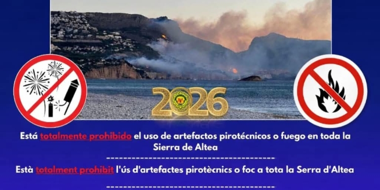 Policia Local d’Altea recorda la prohibició d’artefactes pirotècnics a la Serra d’Altea per evitar incendis Policia Local d’Altea recorda la prohibició d’artefactes pirotècnics a la Serra d’Altea per evitar incendis