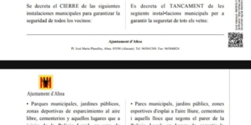 Alerta taronja a Altea: se suspenen la Costa Blanca Bike Race i la visita de l’ecoparc mòbil