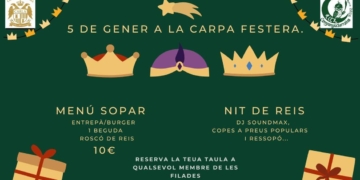 La Nit de Reis omplirà la Carpa Festera de música, sopar i tradició el 5 de gener La Nit de Reis omplirà la Carpa Festera de música, sopar i tradició el 5 de gener