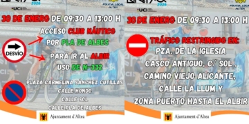 Restriccions de trànsit demà divendres a Altea per la Costa Blanca Bike Race 2026