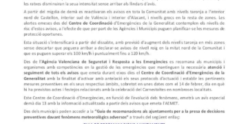El Centre de Coordinació d’Emergències amplia l’alerta taronja per vents al litoral nord