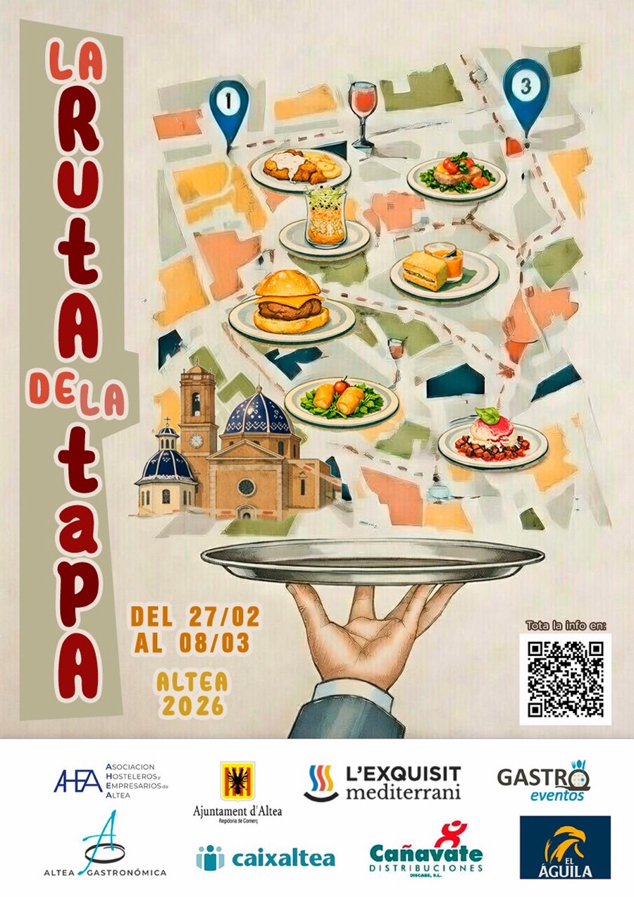 La Ruta de la Tapa torna a Altea este cap de setmana amb 16 locals i sabor per tot el poble
