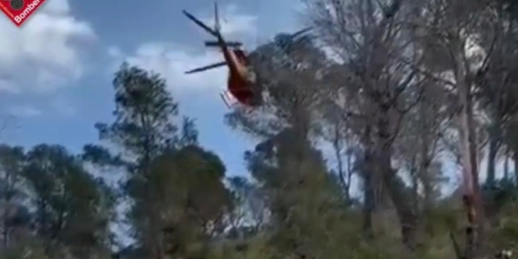 Rescatada una senderista ferida al camí de pujada a l’antena de l’Albir Rescatada una senderista ferida al camí de pujada a l’antena de l’Albir