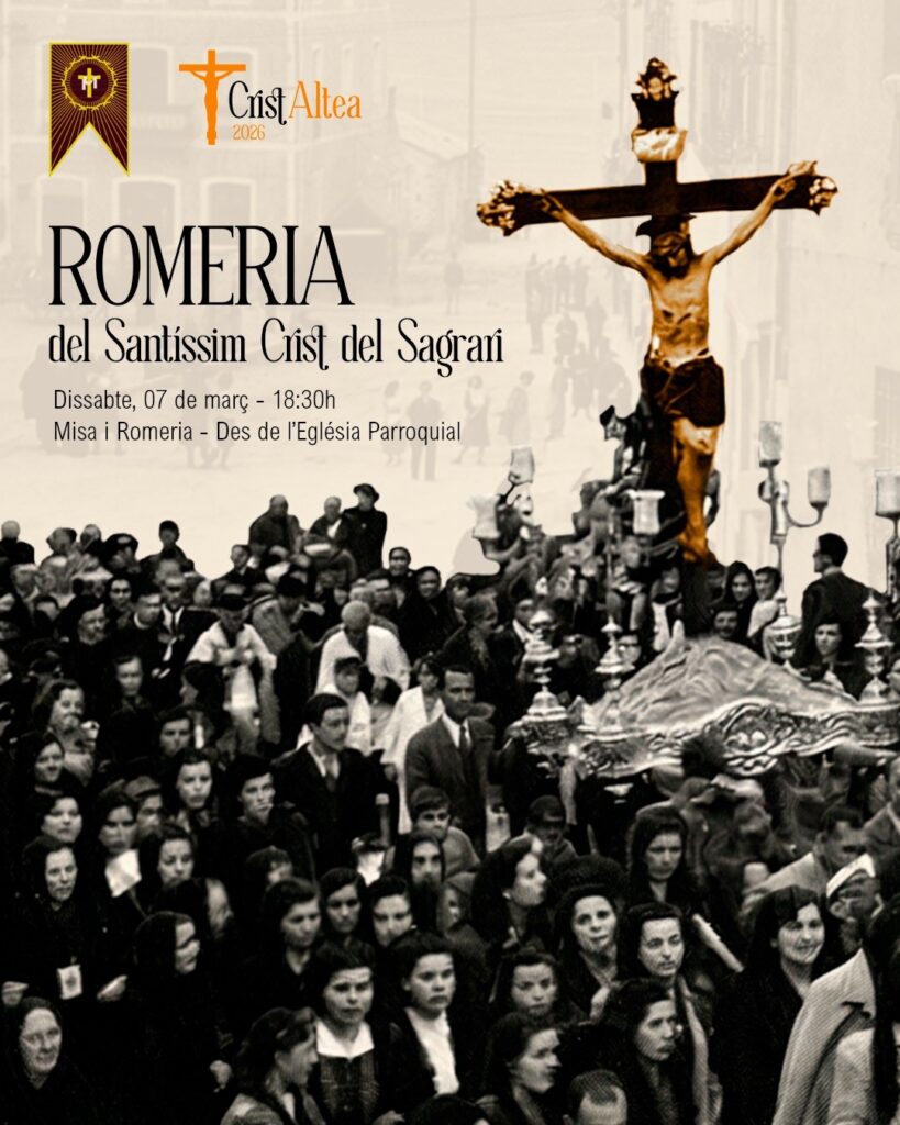 La romeria del Santíssim Crist del Sagrari recorrerà els carrers d’Altea este dissabte