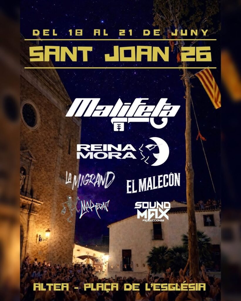 Les festes de Sant Joan 2026 presenten el seu cartell de concerts a Altea