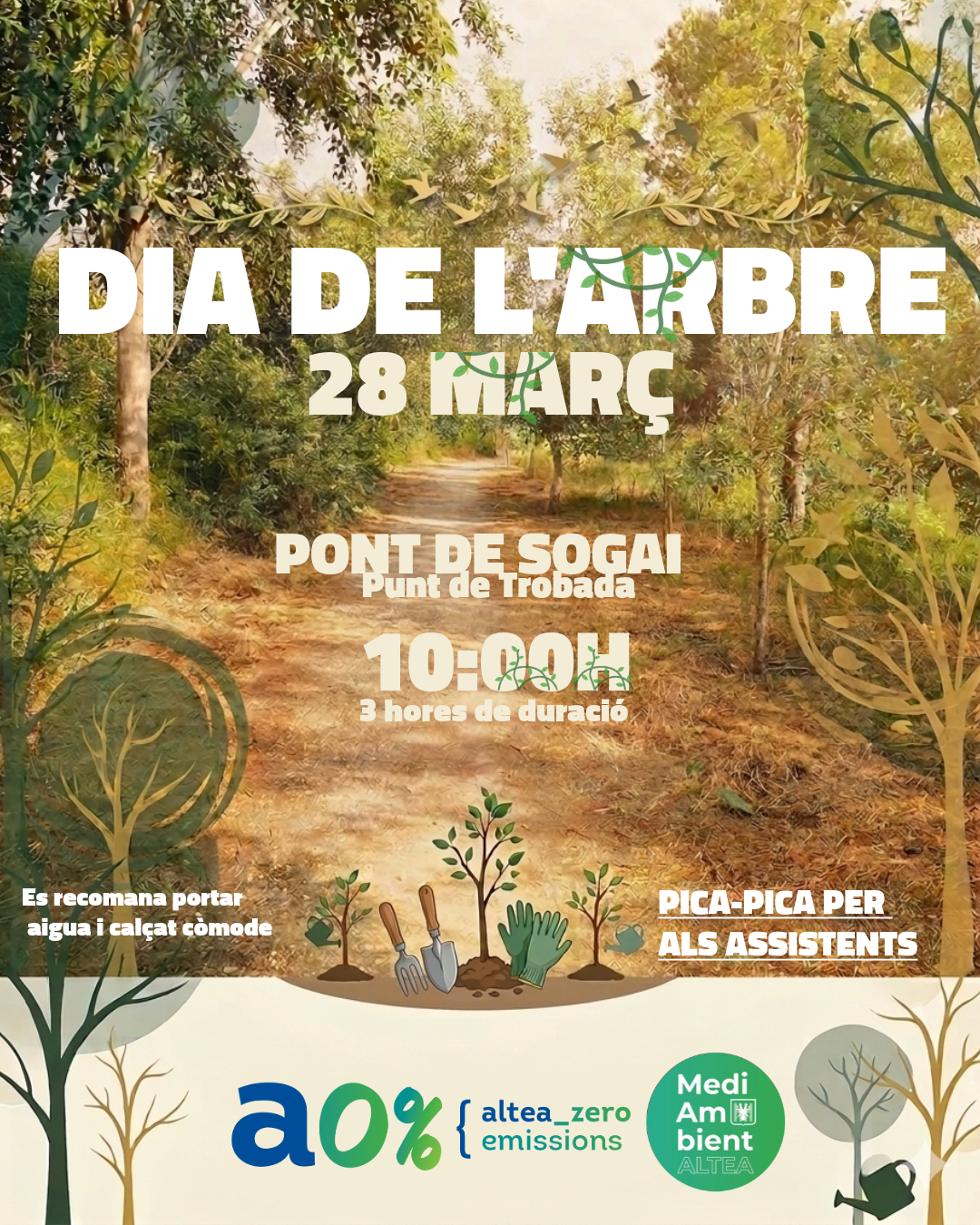 Altea celebra el Dia de l’Arbre dissabte que ve 28 de març amb una jornada de plantació participativa