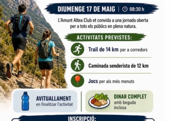 AMUNT ALTEA CLUB DAY: esport, natura i convivència el pròxim diumenge 17