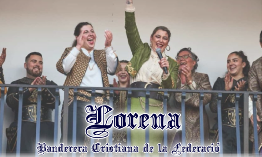 Saluda Lorena, Banderera Cristiana de la Federació de Moros i Cristians d’Altea