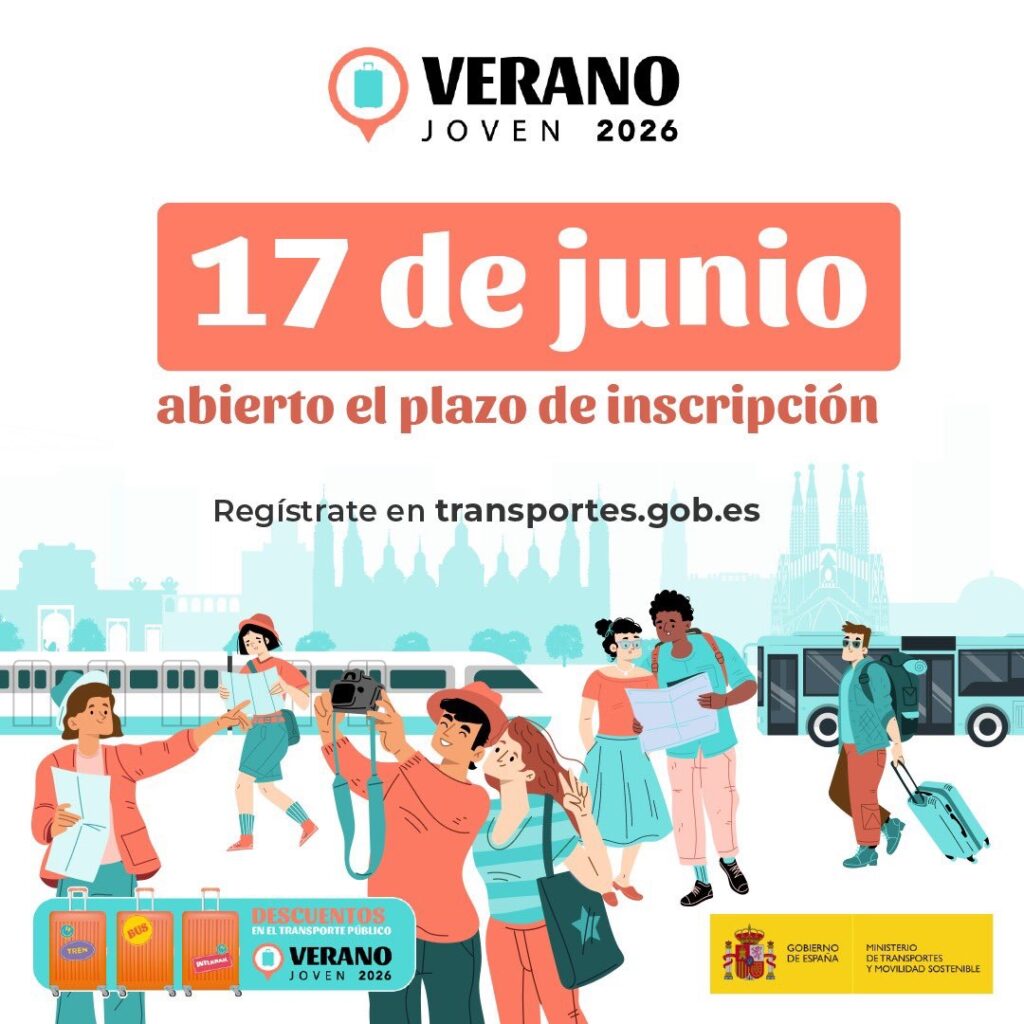 El Govern activa el Verano Joven 2026 amb descomptes de fins al 90% en autobusos i trens