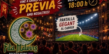 La Filà Malvins convida a viure la final del Mundial amb pantalla gegant al carrer