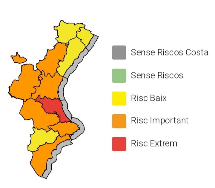 Altea, en avís taronja per calor extrema este dilluns dins de l’onada de calor