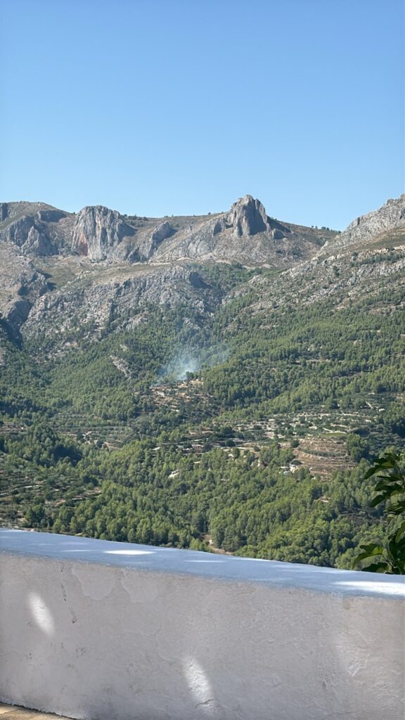 Declarat un incendi forestal a Beniardà