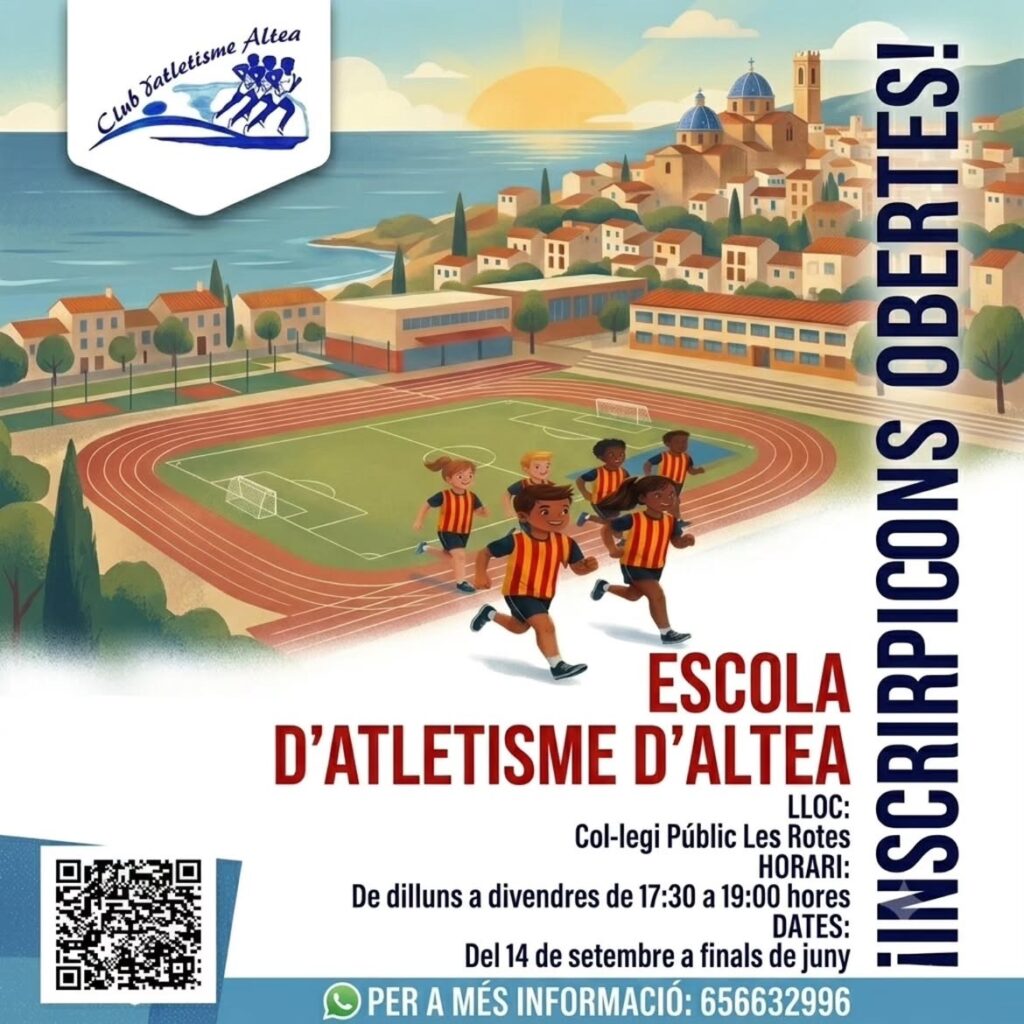 L’Escola d’Atletisme d’Altea obri les inscripcions per al curs 2026-2027