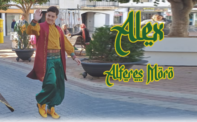 Saluda Alex, Alferes moro de la Companyia Sarraïns