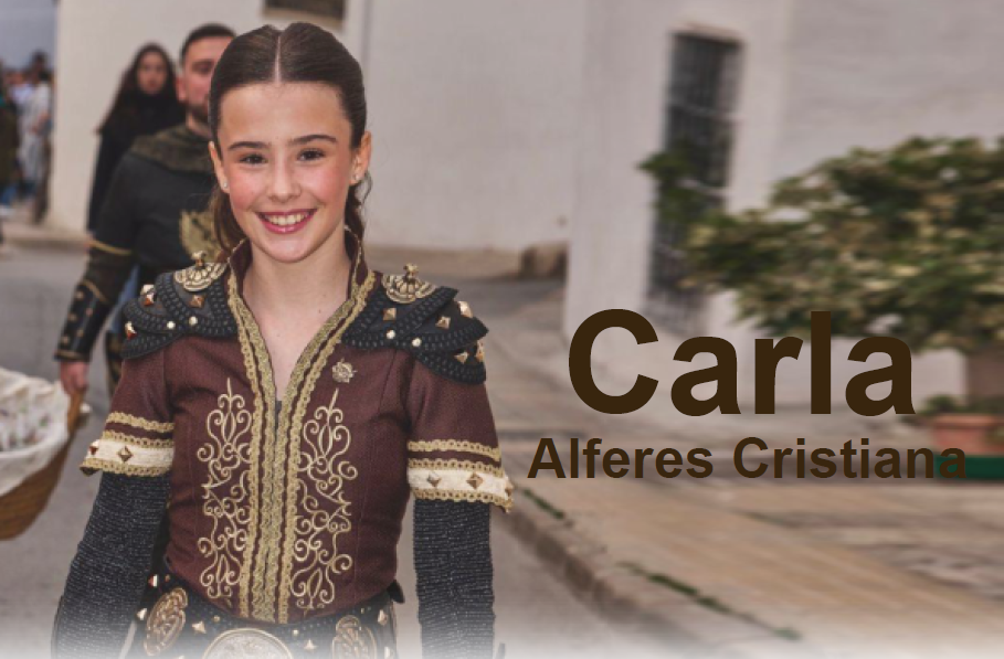 Saluda Carla, Alferes cristiana de Cristians d’Altaia