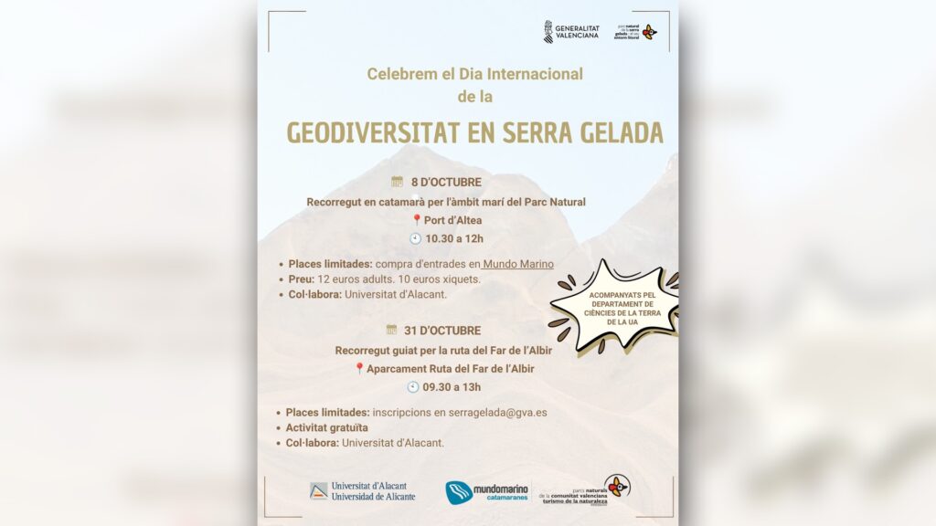 El Parc Natural organitza dos rutes divulgatives a la Serra Gelada pel Dia de la Geodiversitat