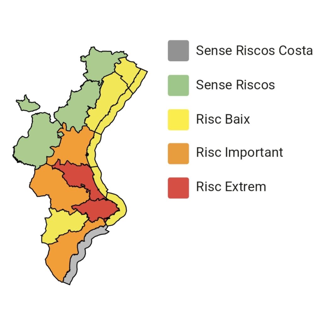 Altea suspén les classes este dilluns 19 per l’alerta roja per pluges